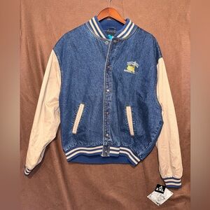 Men’s 2X Denim Letterman Style Jacket